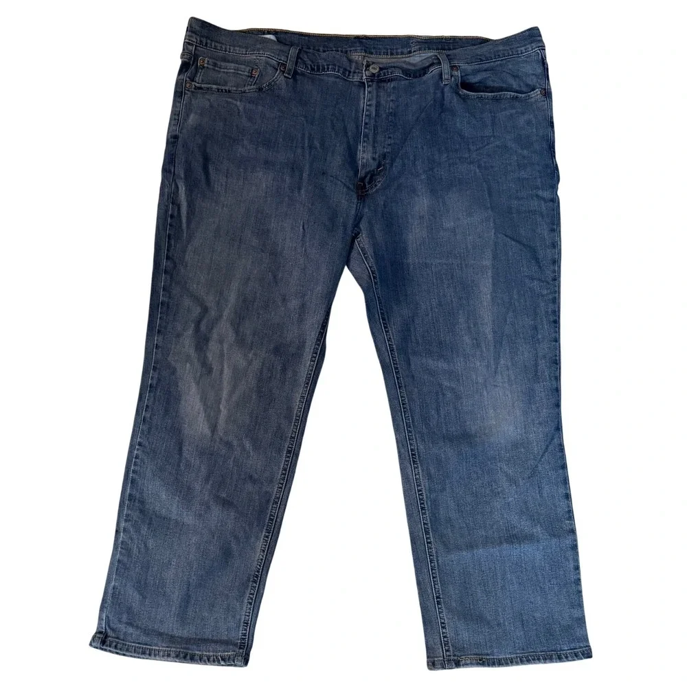 Levis 541 Athletic Taper Jeans Mens 48x30 Blue Denim All Seasons Tech WaterLess